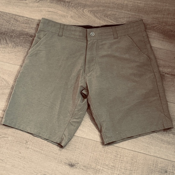 Kuhl Other - Kuhl Shorts Men’s 35x10 Brown Flat Front Stretch‎ Hiking 5 Pocket Unlined Nylon